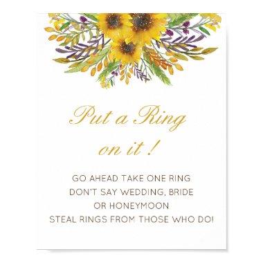 Editable Put a Ring on it  Game Poste Poster