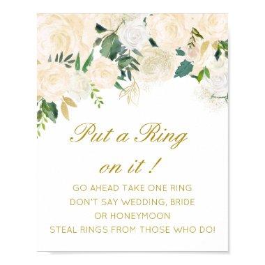 Editable Put a Ring on it Bridal Shower Game Poste Poster