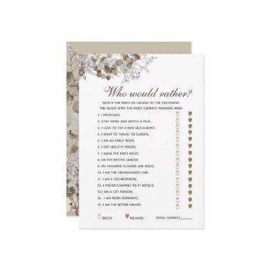 Editable Questions Rustic  Game