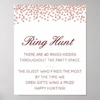 Editable Ring Hunt Bridal Shower Game Poster