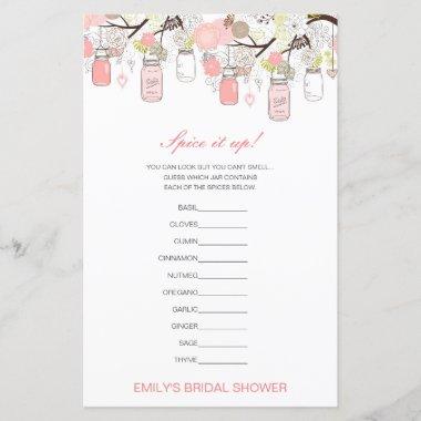 Editable Spice is Up, Name the Spice Bridal Shower