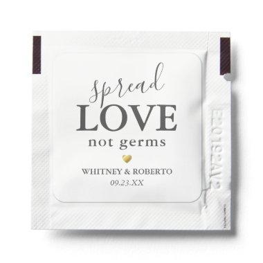 Editable Spread Love Not Germs Hand Sanitizer Packet