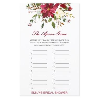 Editable The Apron Game Bridal Shower Game