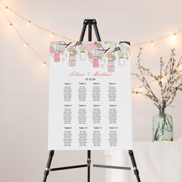 Editable Wedding Seating Chart Poster