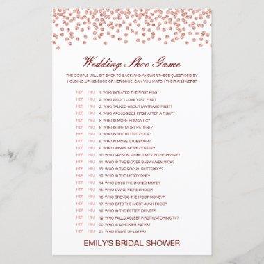 Editable Wedding Shoe Game Wedding Shower Game