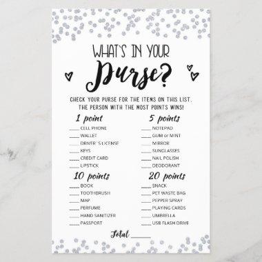 Editable What's in your purse Hen Party game