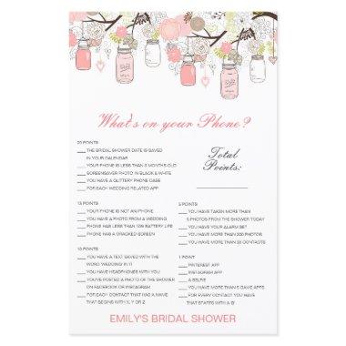 Editable What's on your Phone Bridal Shower Game