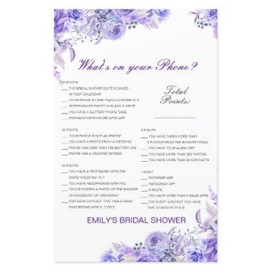 Editable What's on your Phone Bridal Shower Game