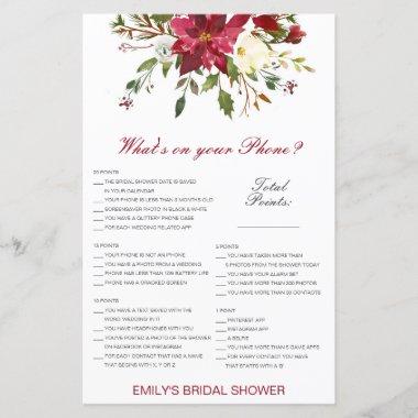 Editable What's on your Phone Bridal Shower Game