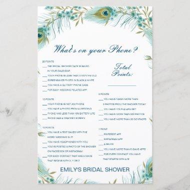 Editable What's on your Phone Bridal Shower Game