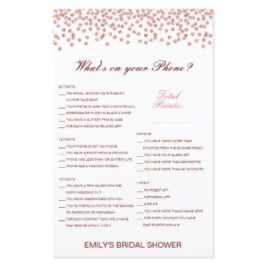 Editable What's on your Phone Bridal Shower Game