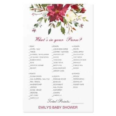 Editable What's on your Purse Bridal, Baby Shower