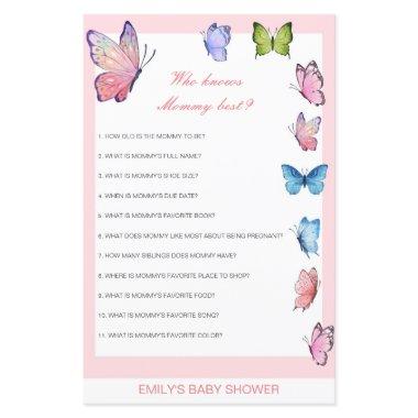 Editable Who Knows Mommy Best Baby Shower Game