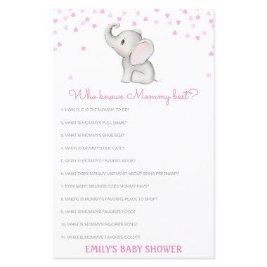 Editable Who Knows Mommy Best Baby Shower Game