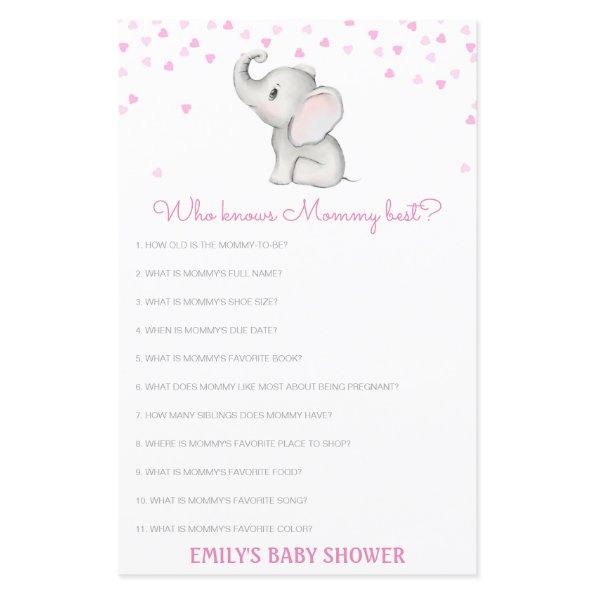 Editable Who Knows Mommy Best Baby Shower Game