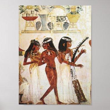 Egyptian Women Musicians PostInvitations Poster