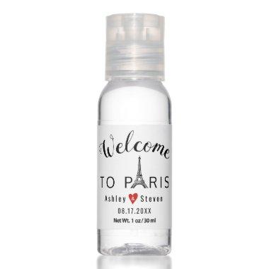 Eiffel Tower Paris destination wedding Hand Sanitizer
