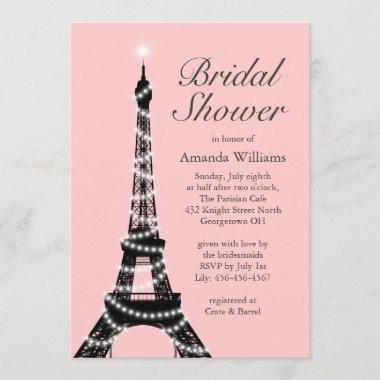 Eiffel Tower Twinkles Bridal Shower Invitations