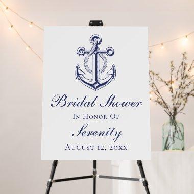 Elegant Anchor Sailor Navy Blue  Foam Board