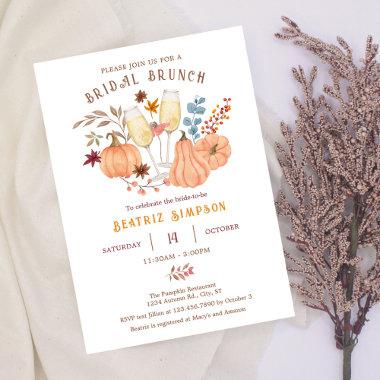Elegant Autumn Fall Bridal Shower Invitations