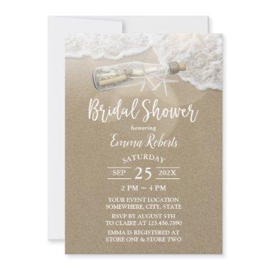 Elegant Beach Love Message Bottle