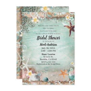 Elegant Beach Sea Starfish & Pearls