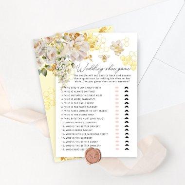 Elegant bee honeycombs The wedding shoe game