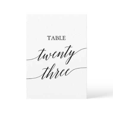 Elegant Black Printable Table Number 23