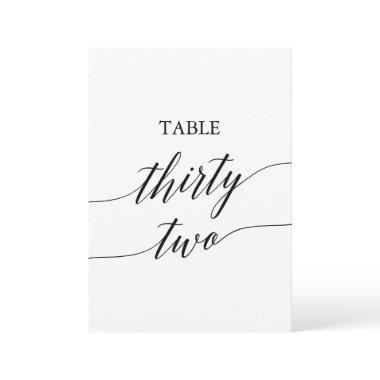 Elegant Black Printable Table Number 32