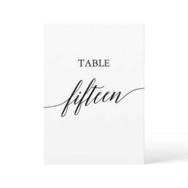 Elegant Black Printable Table Number Fifteen