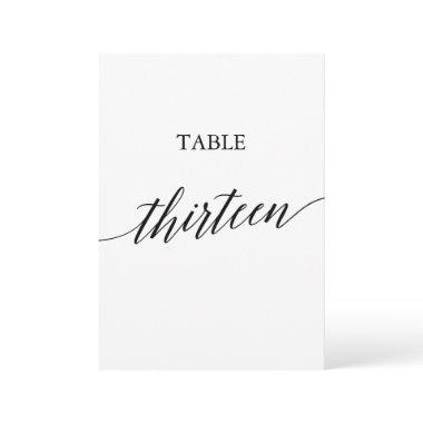 Elegant Black Printable Table Number Thirteen