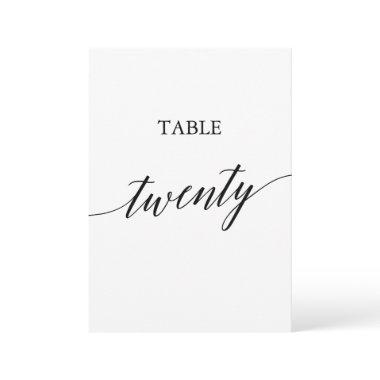 Elegant Black Printable Table Number Twenty