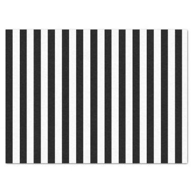 Elegant Black and White Stripe Tissue Paper