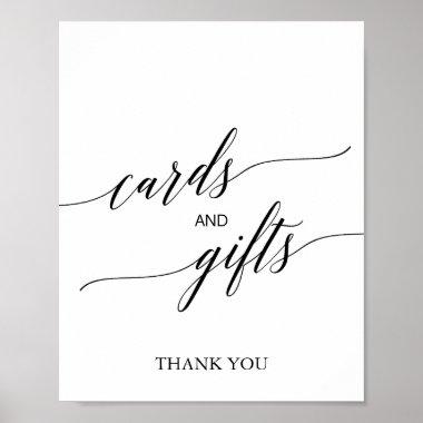 Elegant Black Calligraphy Invitations and Gifts Sign