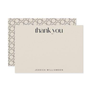 Elegant Black Ivory Mid-Mod Custom  Thank You