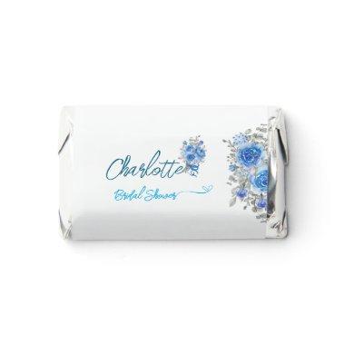 Elegant Blue Floral  Sticker Hershey's Miniatures