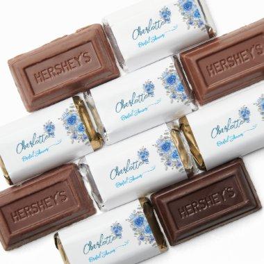 Elegant Blue Floral  Sticker Hershey's Miniatures