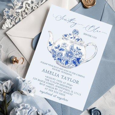 Elegant Blue Floral Toile