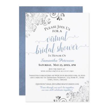 Elegant Blue & Gray on White Virtual