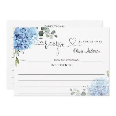 Elegant Blue Hydrangea  Recipe