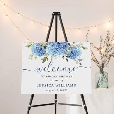 Elegant Blue Hydrangea Eucalyptus  Foam Board
