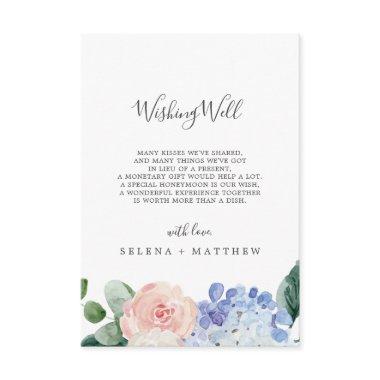 Elegant Blue Hydrangea Wedding Wishing Well