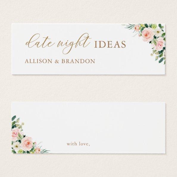 Elegant Blush Date Night Ideas Wedding Shower Invitations