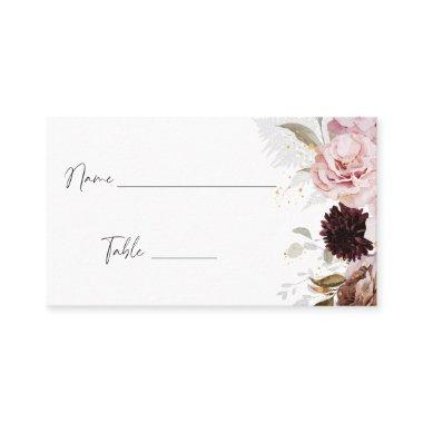 Elegant Blush Pink Floral Bridal Shower Place Invitations