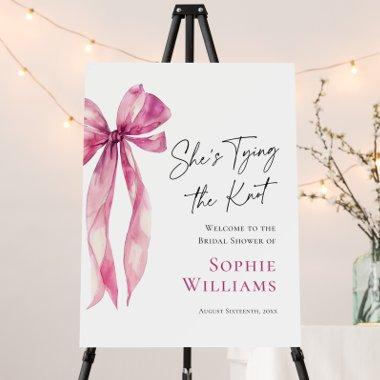 Elegant Blush Pink Hand Drawn Bow  Foam Board