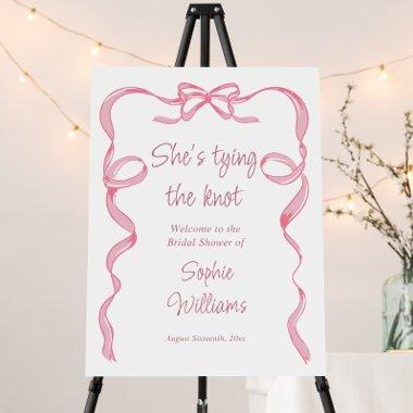 Elegant Blush Pink Hand Drawn Bow  Foam Board