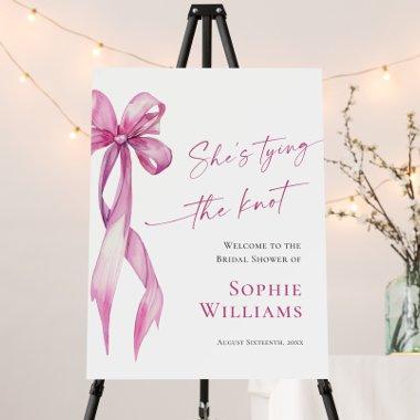 Elegant Blush Pink Hand Drawn Bow  Foam Board