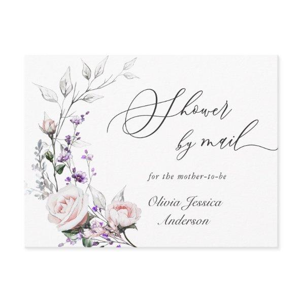 Elegant Blush Roses Baby Shower By Mail Post