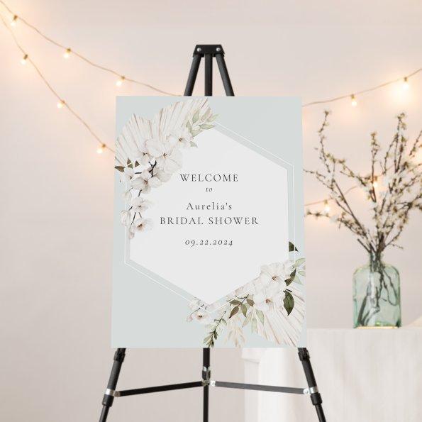 Elegant Bohemian Floral Welcome Foam Board
