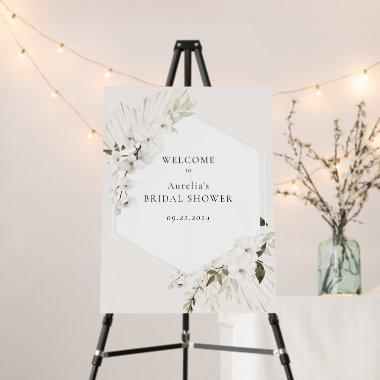 Elegant Bohemian Floral Welcome Foam Board